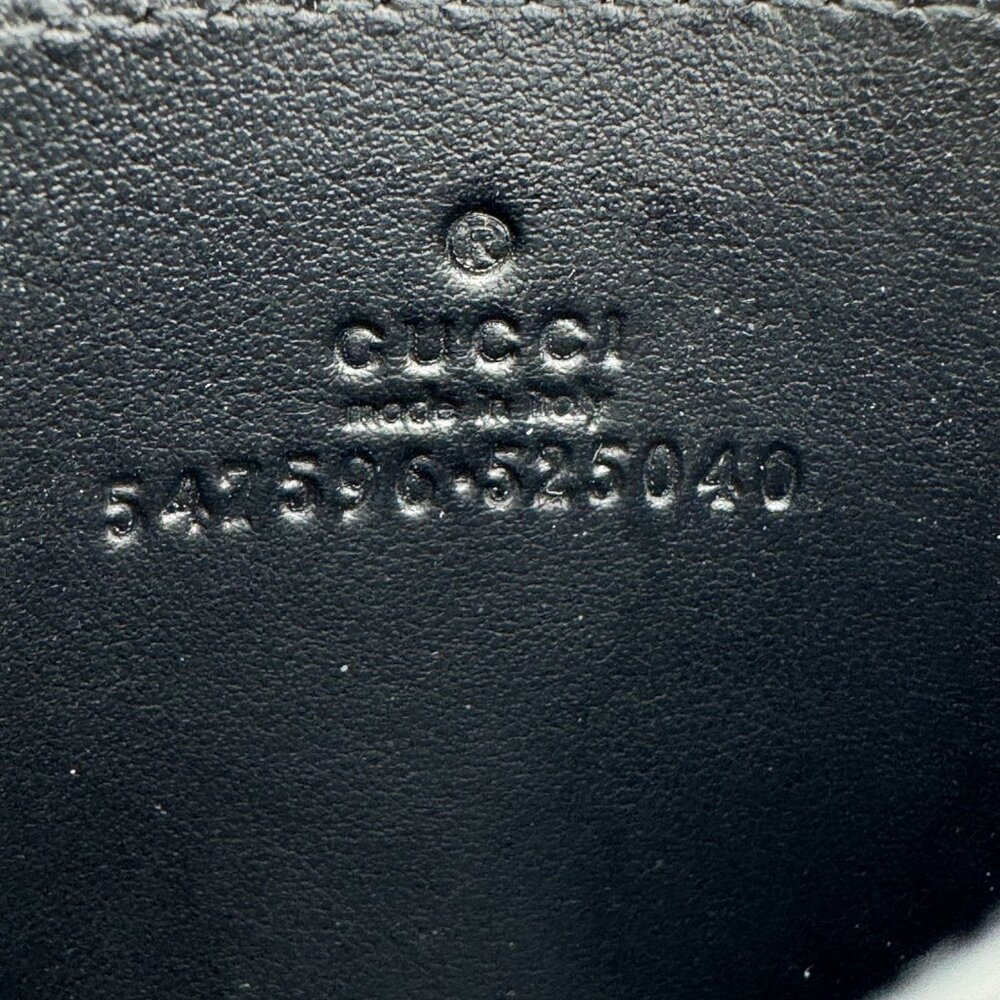 Brand New Gucci Black & Gold Card Holder Double Sided Leather - Picture 4 of 4